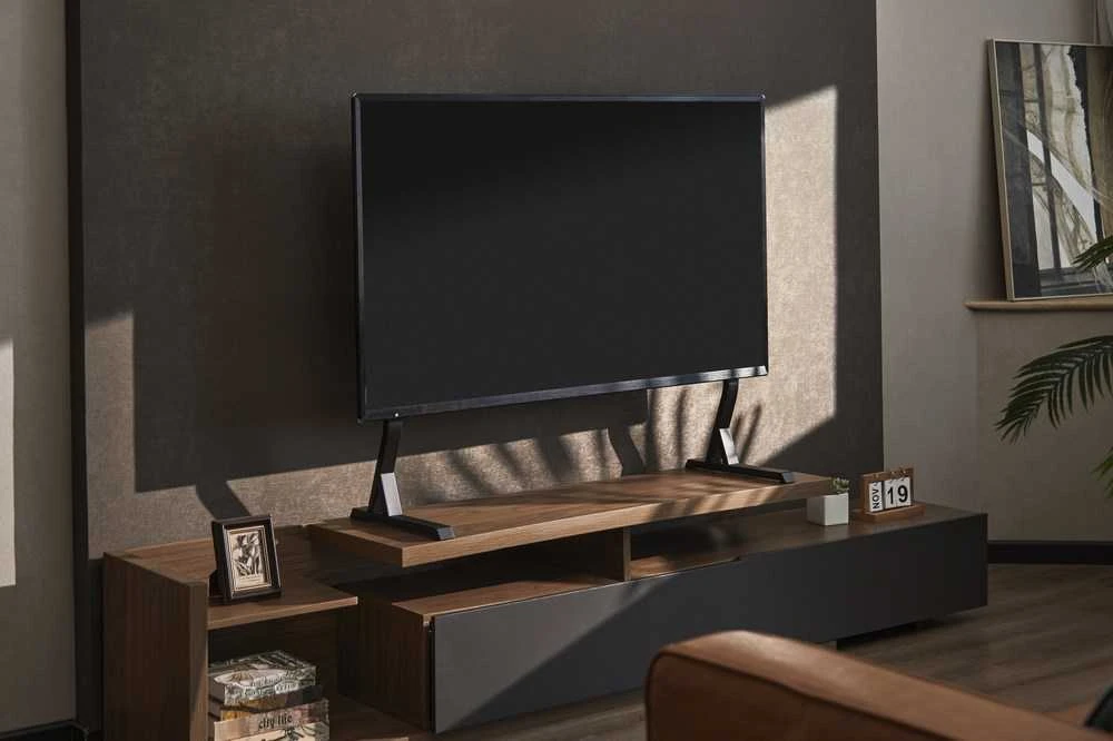 Laikiklis Gembird TVS-D90F-01 Tabletop TV stand, 45" - 90", juodas