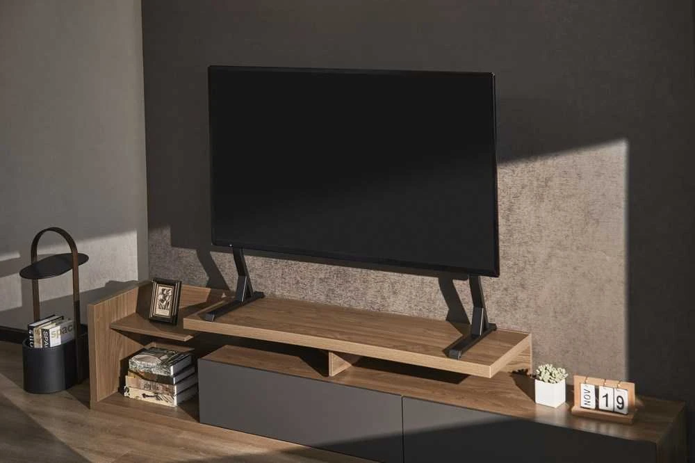 Laikiklis Gembird TVS-D90F-01 Tabletop TV stand, 45" - 90", juodas