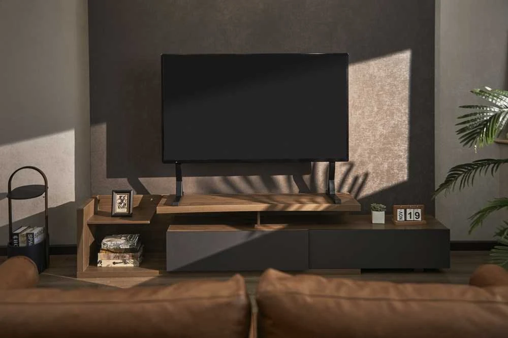 Laikiklis Gembird TVS-D90F-01 Tabletop TV stand, 45" - 90", juodas