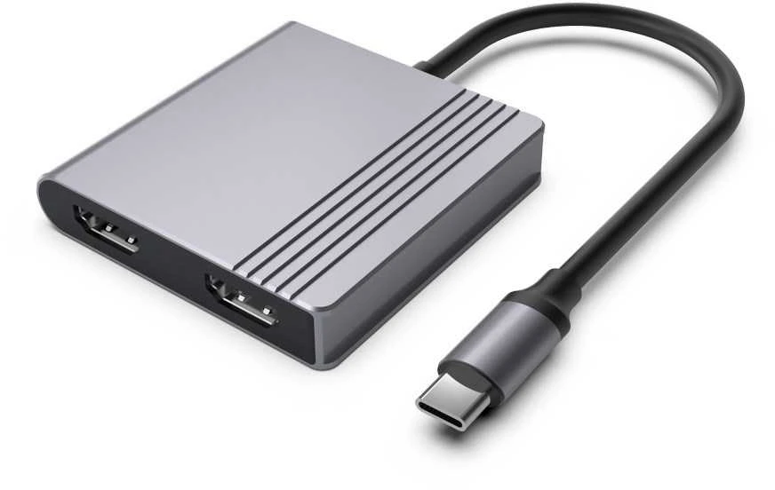 Gembird A-CM-COMBO3-04 USB Type-C 3-in-1 multi-port adapter (2x USB port + 2x HDMI + PD), space pilkas