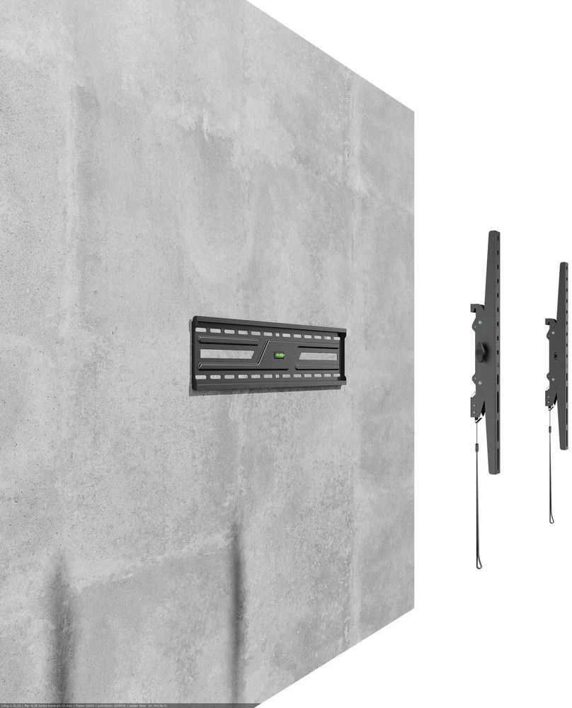 Laikiklis Gembird WM-86T-01 TV wall mount (tilt), 37”-86”, juodas