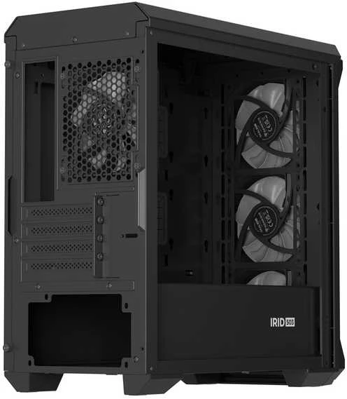 GENESIS IRID 503 ARGB Pc case, Micro tower, 2xUSB 2.0, 2x Jack, 1xUSB 3.0, Juodas | Genesis | IRID 503 ARGB | Juodas | ATX