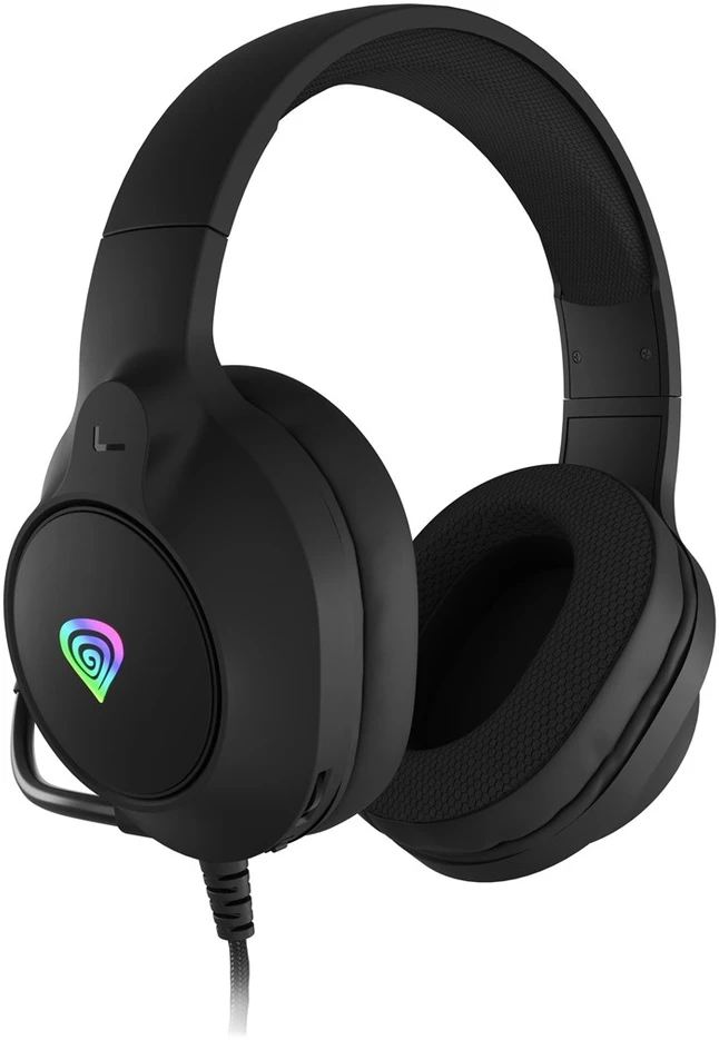 Genesis Ausinės Žaidimams | Neon 213 RGB | su laidu | Over-Ear | Mikrofonas | Juodas