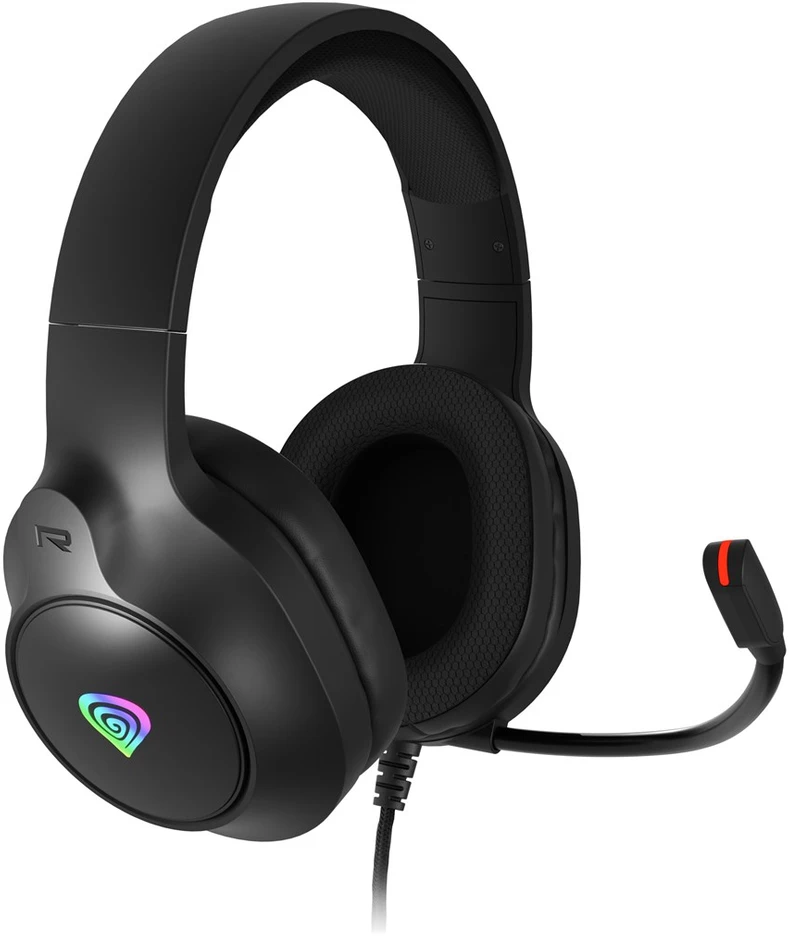 Genesis Ausinės Žaidimams | Neon 213 RGB | su laidu | Over-Ear | Mikrofonas | Juodas