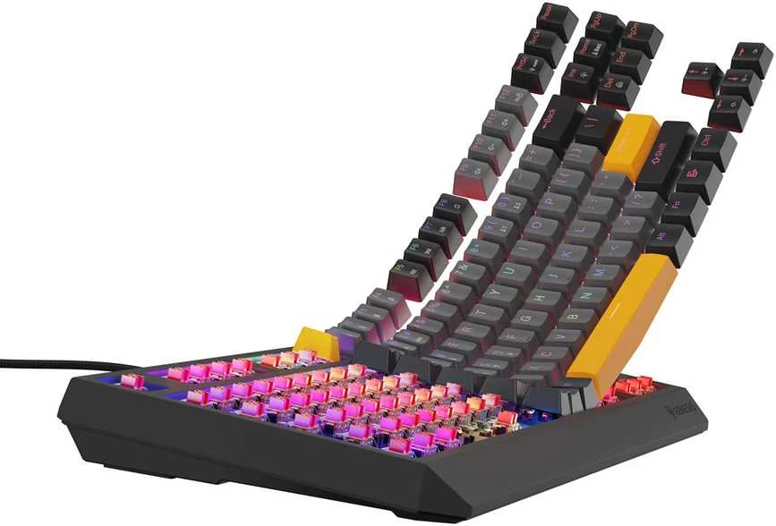 Genesis | THOR 230 TKL | Mechaninė klaviatūra žaidimams | su laidu | US | Outemu Raudona | Anchor Gray Negative