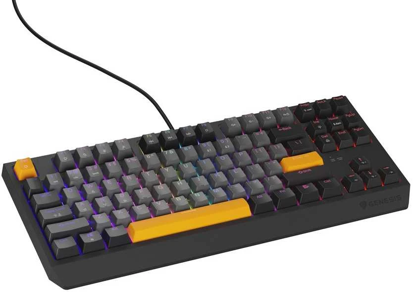 Genesis | THOR 230 TKL | Mechaninė klaviatūra žaidimams | su laidu | US | Outemu Raudona | Anchor Gray Negative
