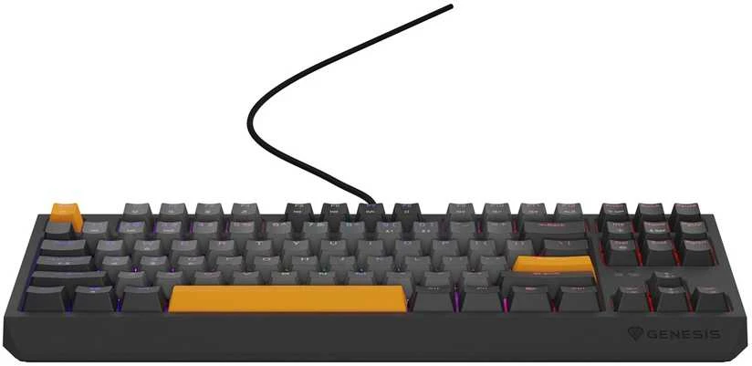 Genesis | THOR 230 TKL | Mechaninė klaviatūra žaidimams | su laidu | US | Outemu Raudona | Anchor Gray Negative