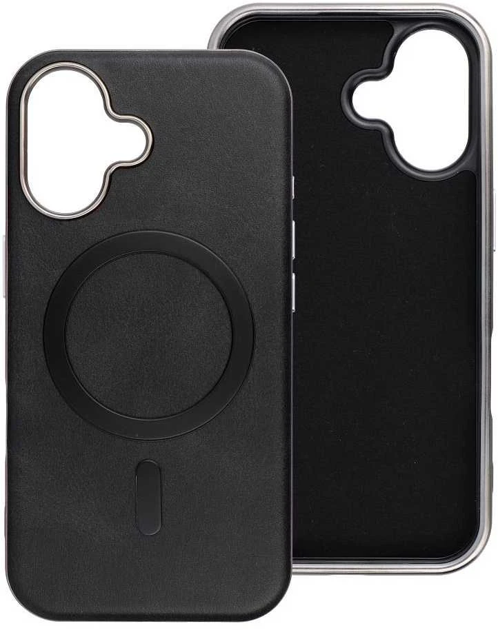 OEM dėklas, skirtas iPhone 17 Pro / 18 Pro (žemas kameros kraštas), „Gentleman Mag“ dėklas, suderinamas su „MagSafe“ (juodas)
