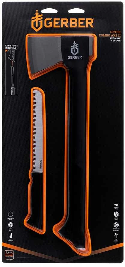 Gerber Hunting Gator Combo Axe II Axe + mini pjūklas
