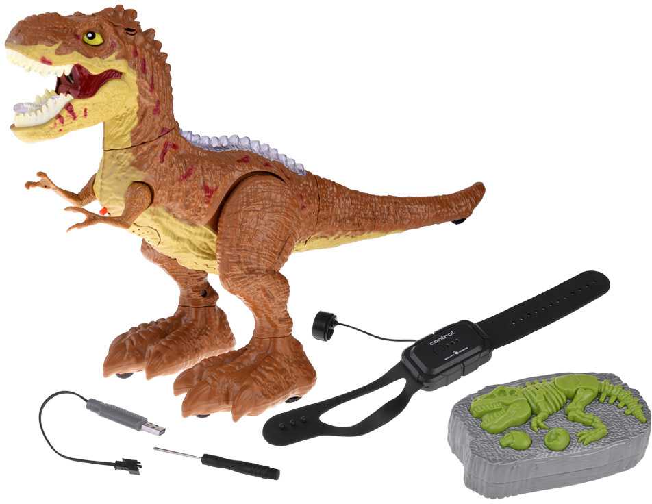 Jokomisiada Gestų kontroliuojamas dinozauras + RC nuotolinio valdymo pultas 2in1 kvėpavimas