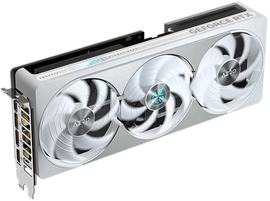 Vaizdo plokštė GIGABYTE GeForce RTX 5080 AERO OC SFF 16GB GDDR7, 256bit, PCI-E 5.0, 2730 MHz Core Clock, 3 x DisplayPort, 1 x HDMI, GV-N5080AERO OC-16GD