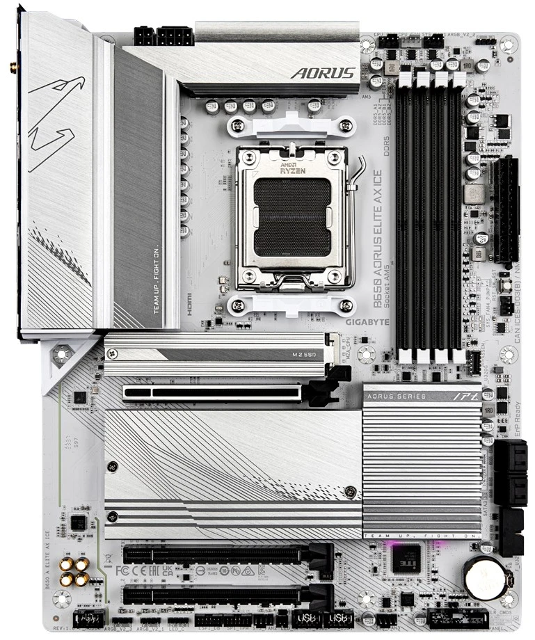 Pagrindinė plokštė Gigabyte B650 AORUS ELITE AX ICE