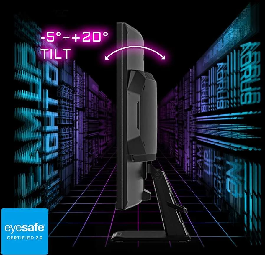 Gigabyte | Gaming Monitorius | GS27FC EK1 | 27 " | VA | FHD | 16:9 | 180 Hz | 1 ms | 1920 x 1080 | 250 cd/m² | HDMI jungtys quantity 2 | Juodas