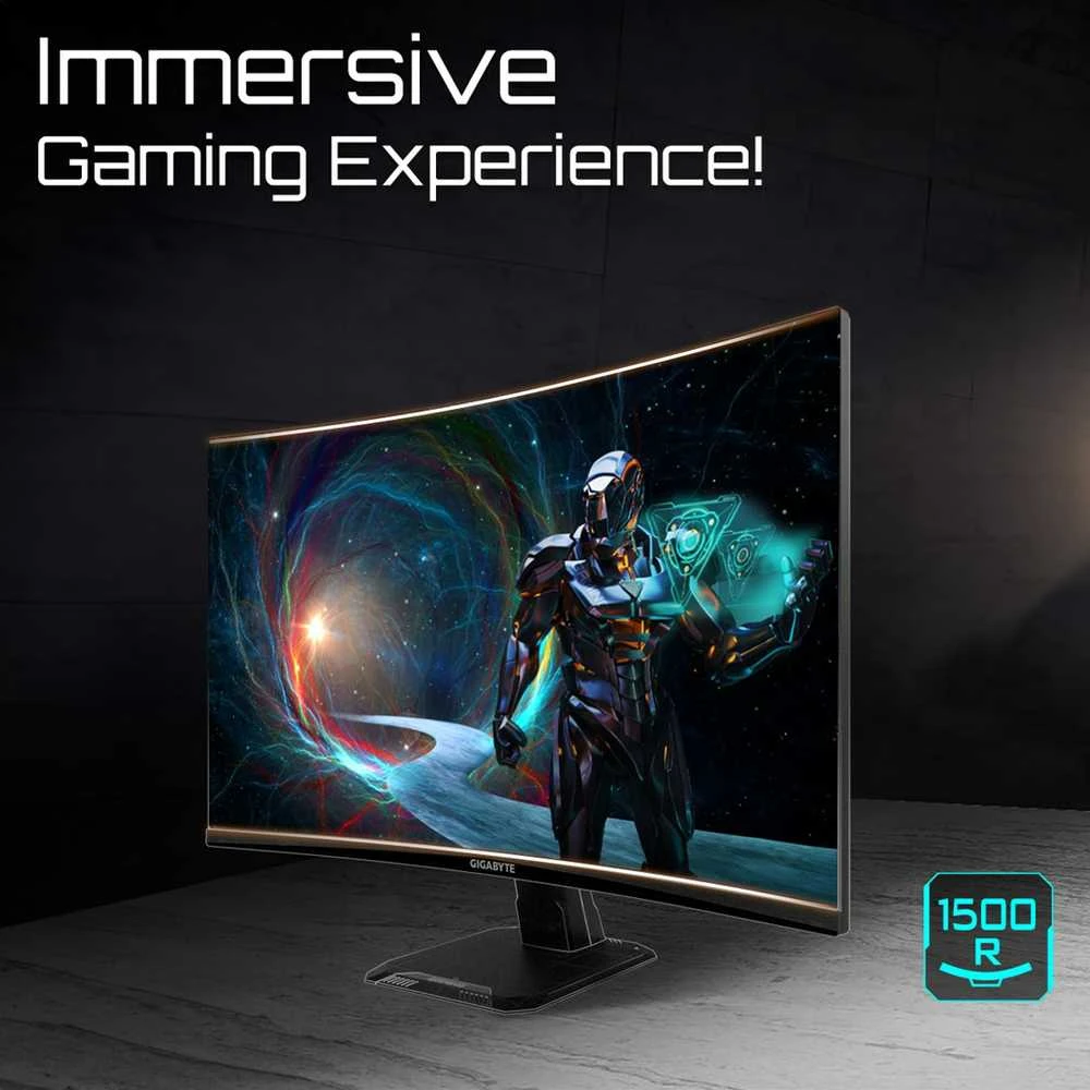 Monitorius Gigabyte | GS27QCA EU | 27 " | VA | 180 Hz | 1 ms | 2560 x 1440 pikselių | 250 cd/m² | HDMI jungtys quantity 2