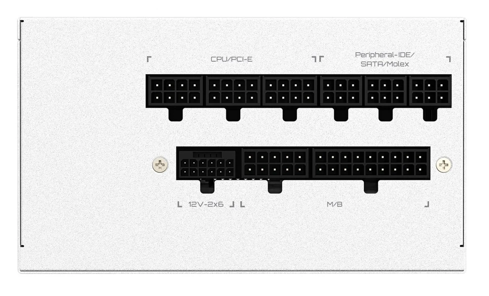 „GIGABYTE UD850GM PG5 V2 ICE“ maitinimo blokas – PCIe Gen 5.1, 80 PLUS Gold, pilnai modulinis dizainas, 120 mm ventiliatorius, suderinamas su ATX 3.1, ES kištukas