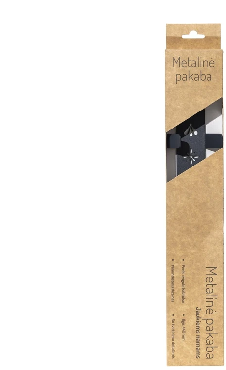 Glori_Ir_Ko Drabužių kabykla Glori PK455-R2, 44 cm, antracito