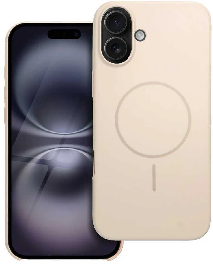 OEM dėklas, skirtas „iPhone 16 PLUS“ blizgiam „Mag“ dėklui, suderinamas su „MagSafe“ baltais