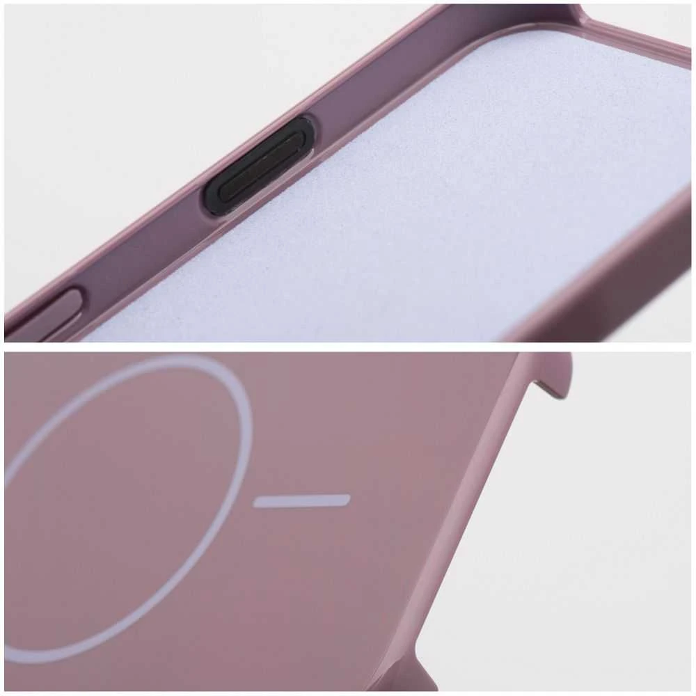 OEM dėklas, skirtas iPhone 17 AIR, blizgus Mag dėklas, suderinamas su MagSafe violetine