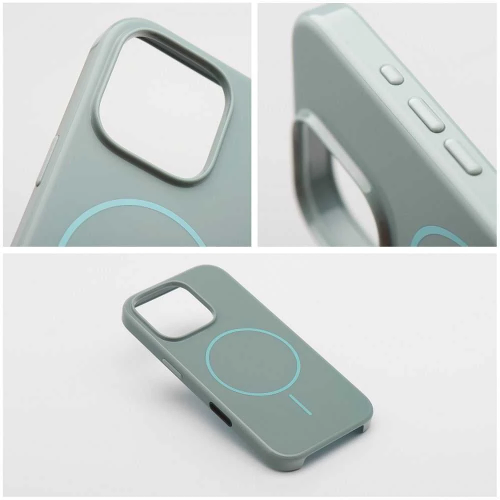 Oem Originalus „iPhone 17 Pro / 18 Pro“ dėklas (žemas kameros kraštas), blizgus „Mag“ dėklas, suderinamas su „MagSafe“, mėtinės spalvos