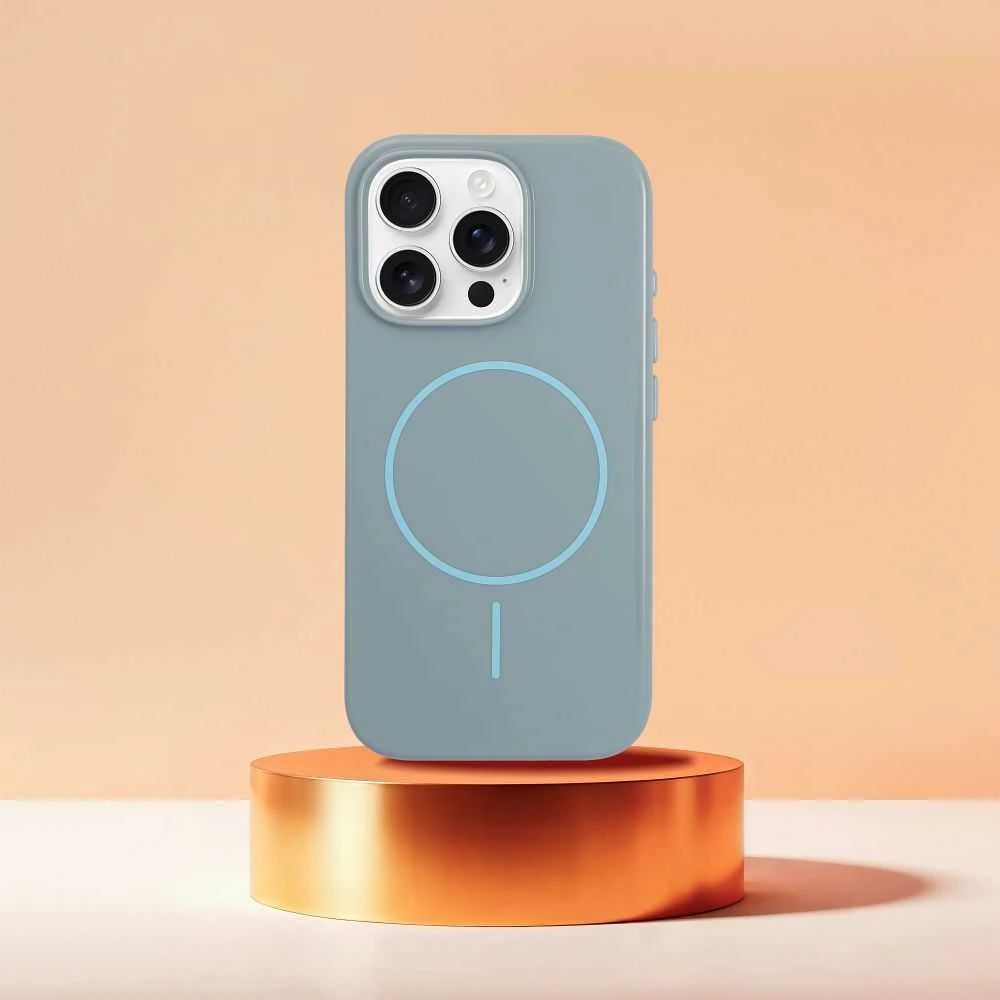 Oem Originalus „iPhone 17 Pro / 18 Pro“ dėklas (žemas kameros kraštas), blizgus „Mag“ dėklas, suderinamas su „MagSafe“, mėtinės spalvos