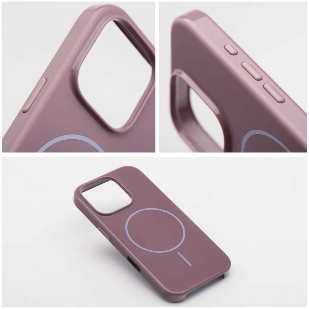 OEM dėklas, skirtas iPhone 16 PLUS, blizgus Mag dėklas, suderinamas su MagSafe violetine