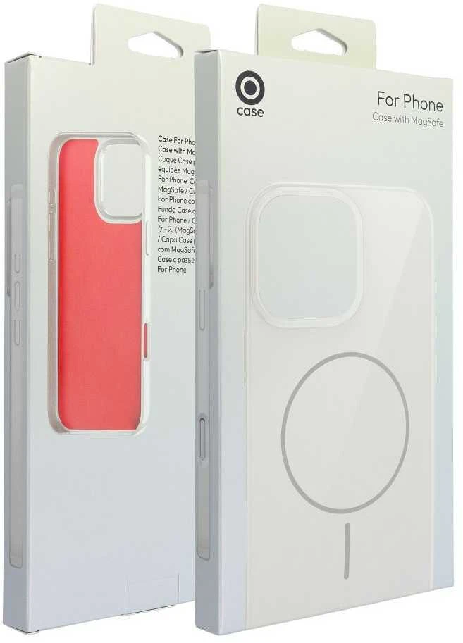 OEM dėklas, skirtas „iPhone 16 PLUS“ blizgiam „Mag“ dėklui, suderinamas su „MagSafe“ baltais