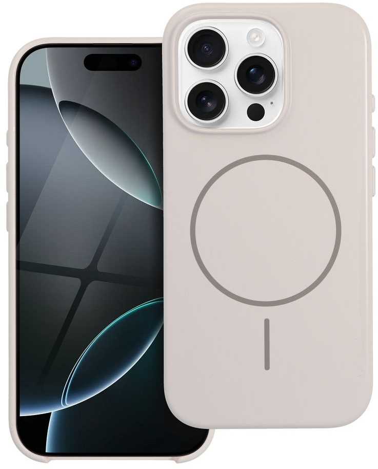 OEM dėklas, skirtas „iPhone 17 PRO“ blizgiam „Mag“ dangteliui, suderinamas su „MagSafe“ baltais