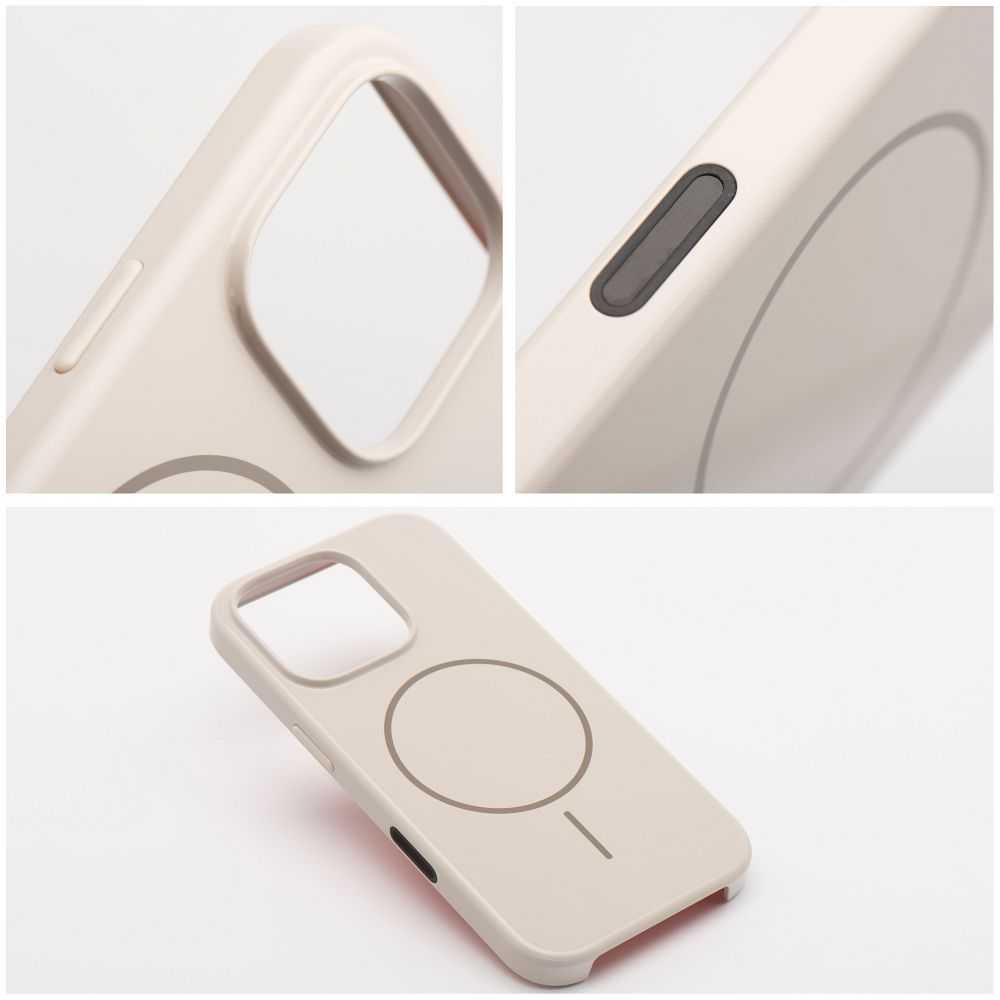 OEM dėklas, skirtas „iPhone 17 PRO“ blizgiam „Mag“ dangteliui, suderinamas su „MagSafe“ baltais