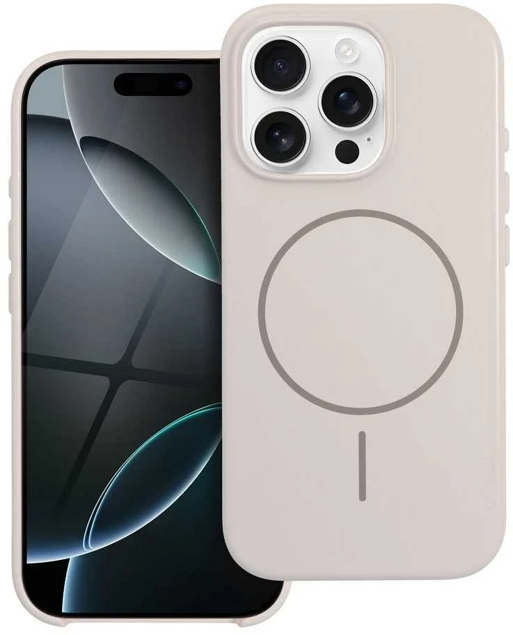 OEM dėklas, skirtas „iPhone 16 PLUS“ blizgiam „Mag“ dėklui, suderinamas su „MagSafe“ baltais