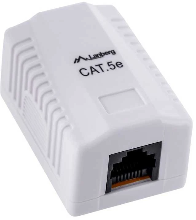 LANBERG OU5-0001-W UTP Data Box 1 prievado RJ45 neekranuotas kat. 5E