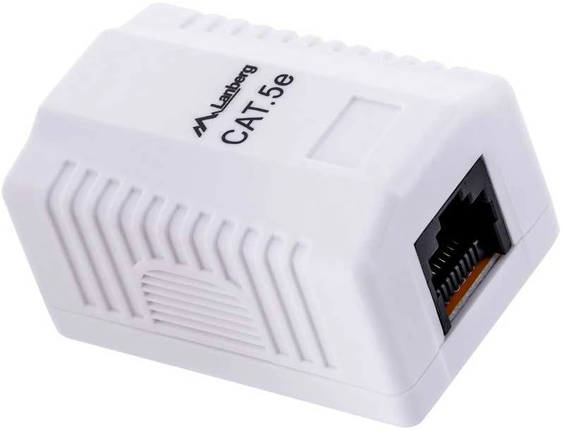 LANBERG OU5-0001-W UTP Data Box 1 prievado RJ45 neekranuotas kat. 5E