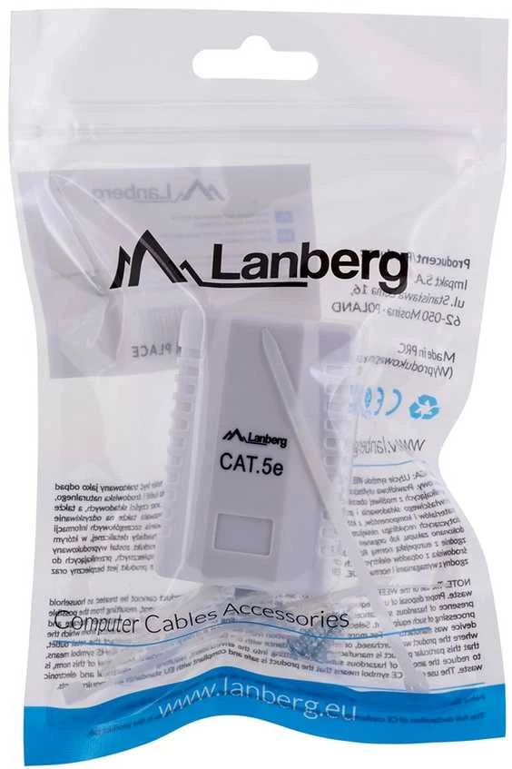 LANBERG OU5-0001-W UTP Data Box 1 prievado RJ45 neekranuotas kat. 5E