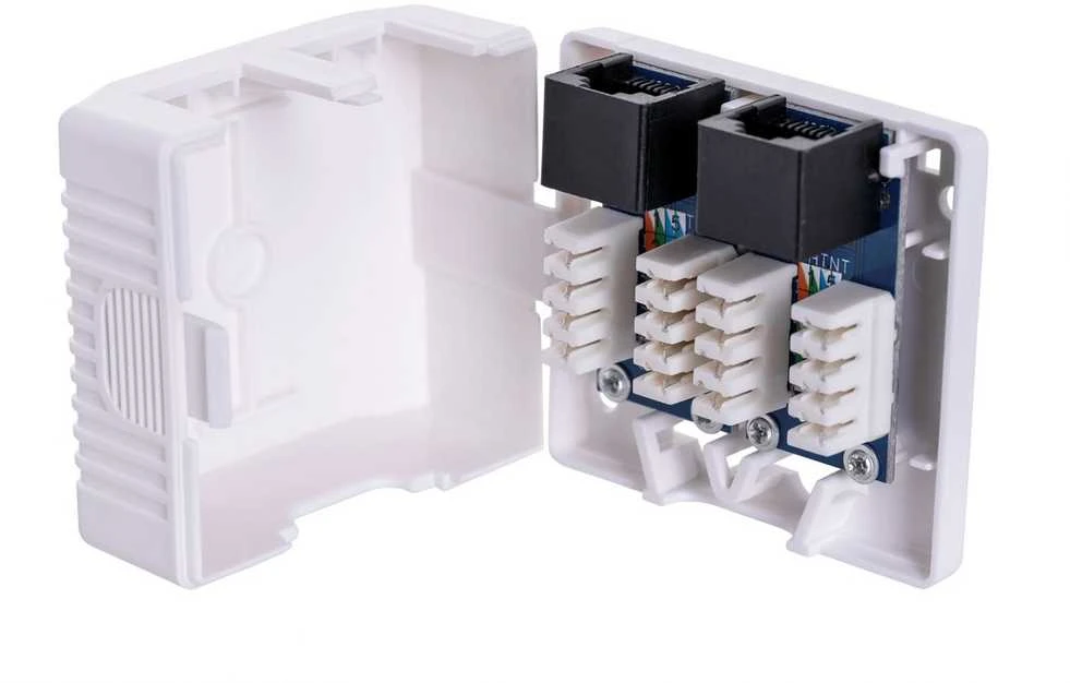 LANBERG OU6-0002-W UTP Data Box 2 prievadų RJ45 neekranuotas kat. 6