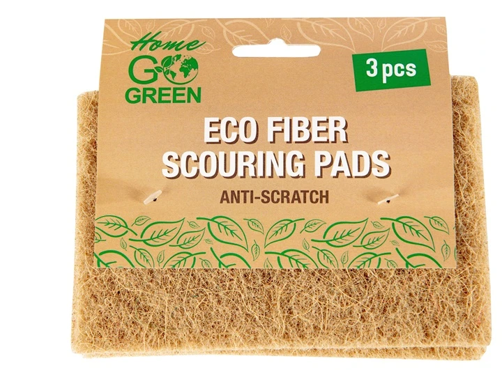 Go_Green Ekologiško pluošto šveitimo kempinėlės Go Žalias, 3 vnt.
