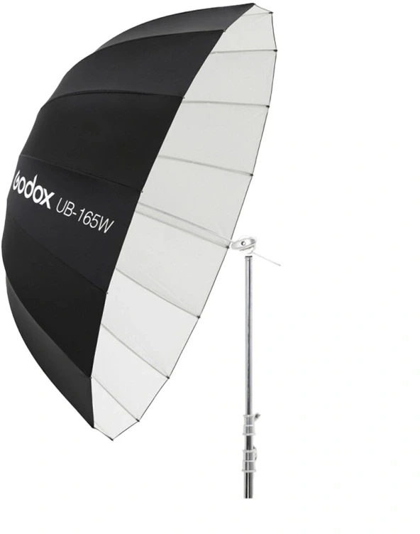 Apšvietimo įranga - Godox 165cm parabolinis skėtis minkštam dėžutei juodas ir baltas