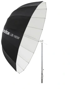 Apšvietimo įranga - Godox 165cm parabolinis skėtis minkštam dėžutei juodas ir baltas