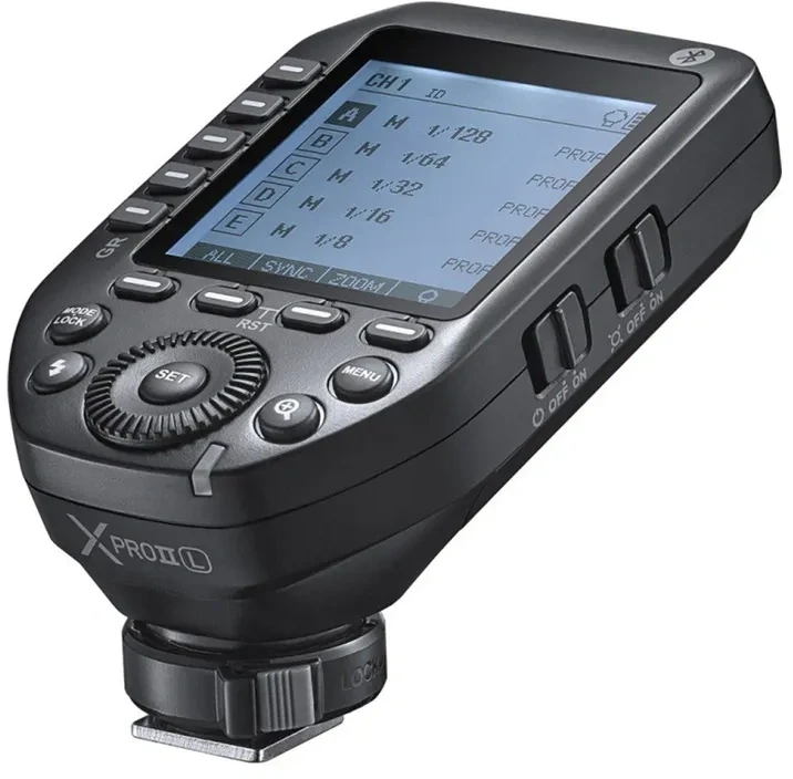 Leica Blykstės išleidėjas - Godox X PRO II siųstuvas (TTL, HSS, 32 kanalai, 16 grupių)