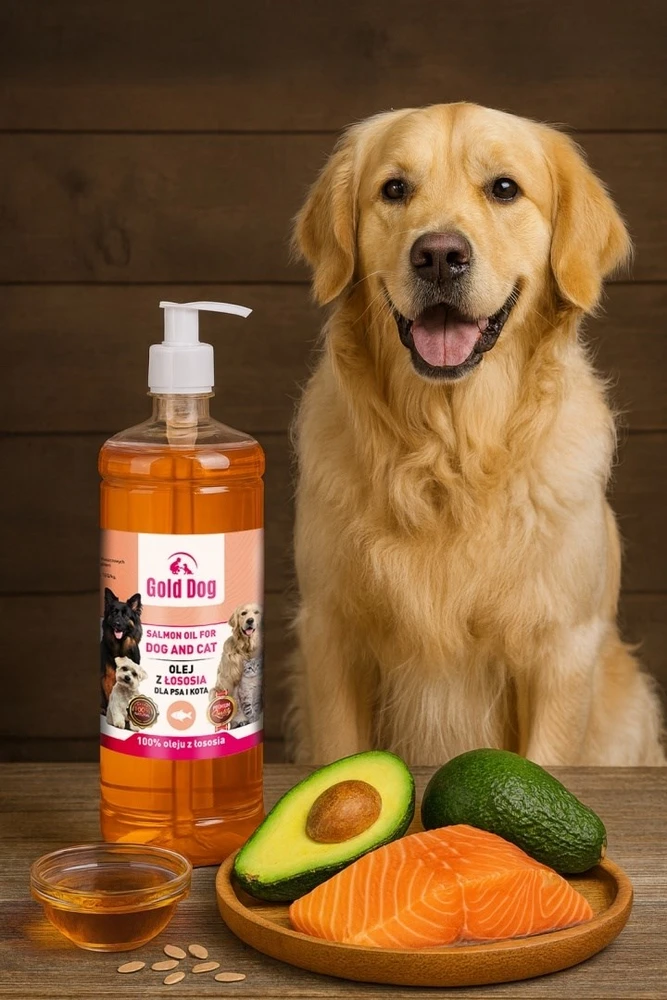 GOLD DOG - lašišų aliejus šunims ir katėms - 1 l