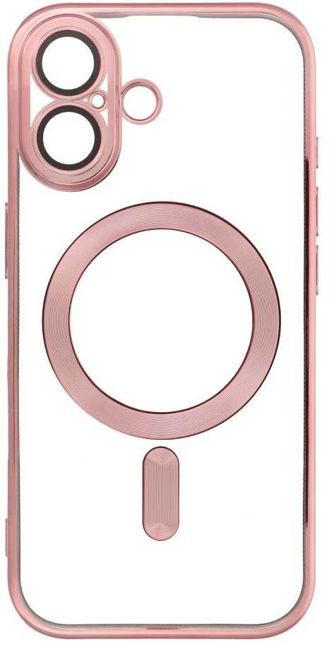 OEM dėklas, skirtas iPhone 17, Electro Mag dėklas, suderinamas su MagSafe, auksinis-rose