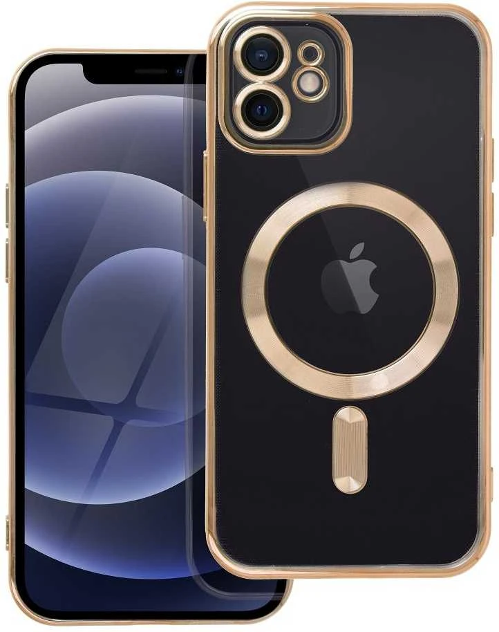OEM dėklas, skirtas iPhone 12 telefonui, Electro Mag dėklas, suderinamas su MagSafe auksiniu dangteliu.