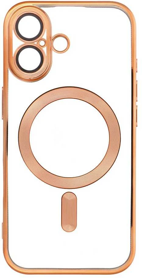OEM dėklas, skirtas iPhone 17, Electro Mag dėklas, suderinamas su MagSafe auksiniu dangteliu