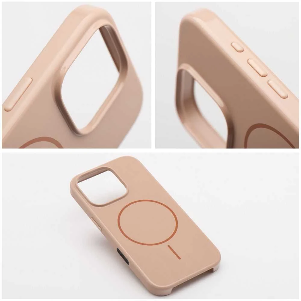 Oem Originalus „iPhone 17 Pro / 18 Pro“ dėklas (žemas kameros kraštas), blizgus „Mag“ dėklas, suderinamas su „MagSafe“, dykumos auksinis