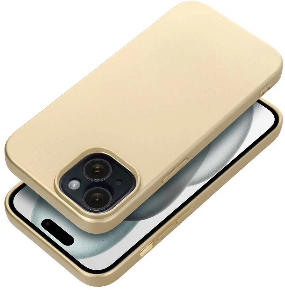 Oem dėklas, skirtas iPhone 15, Metallic auksinis