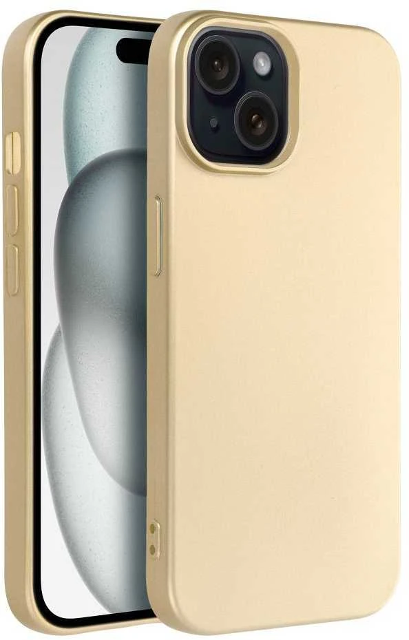 Oem dėklas, skirtas iPhone 15, Metallic auksinis