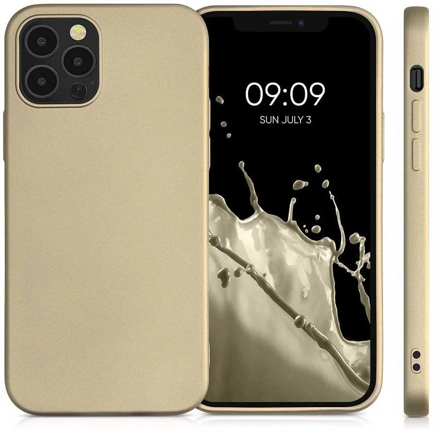 OEM dėklas, skirtas iPhone 15 PRO MAX, metalinis auksinis