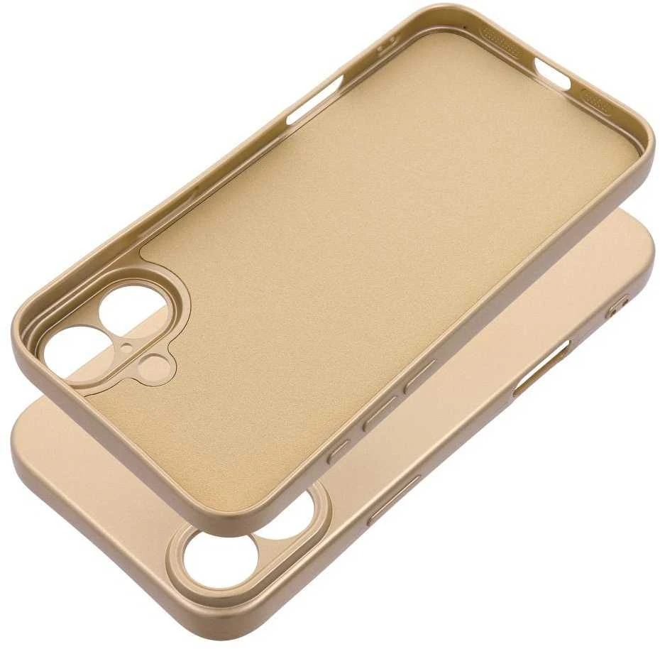 OEM dėklas, skirtas iPhone 16 PLUS, metalinis auksinis