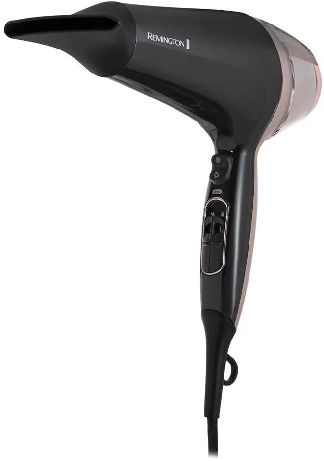 Remington | Curl and Straight Confidence Plaukų džiovintuvas | D5706 | 2200 W | Number of temperature settings 3 | Ionic function | Diffuser nozzle | Juodas