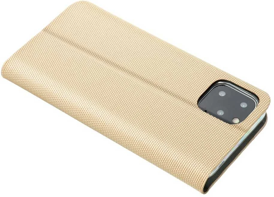 OEM atverčiamas dėklas iPhone 17 AIR Sensitive Book auksinis