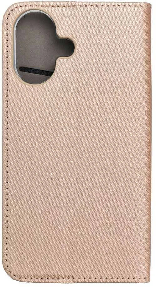 OEM atverčiamas dėklas iPhone 17 / 18 Smart Case Book auksinis