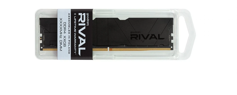 „Goodram *DDR4 Rival Deep Juodas 16GB(1*16)/3600 CL18“ atminties modulis 1 x 16 GB 3600 MT/s 288 kontaktų DIMM